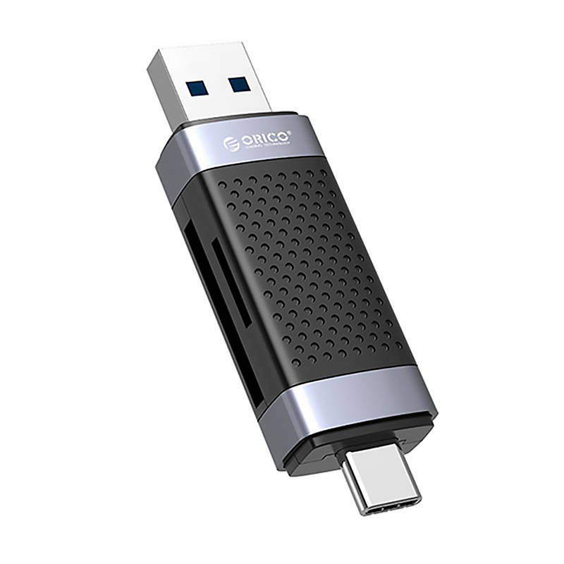 Orico  CD2D-AC2-BK-EP TF/SD memory card reader, USB + USB-C (black)