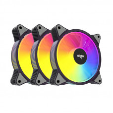 Aigo Computer Fan set 3in1 Aigo AR12 ARGB 120x120 (black)