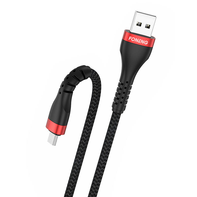 Foneng  Cable USB to Micro USB Foneng, x82 Armoured 3A, 1m (black)