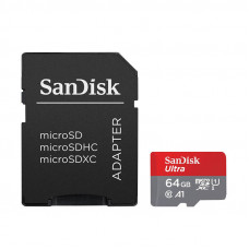 Sandisk  Memory card SanDisk ULTRA ANDROID microSDXC 64 GB 140MB/s A1 Cl.10 UHS-I + ADAPTER