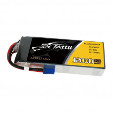 Tattu 12000mAh 14.8V 30C 4S1P Lipo Battery Pack with EC5