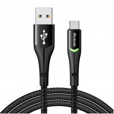 Mcdodo USB to USB-C Mcdodo Magnificence CA-7960 LED cable, 1m (black)