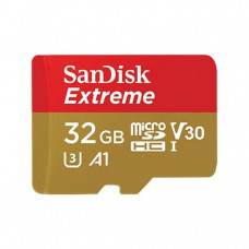 Sandisk  Memory card SanDisk Extreme microSDHC 32GB 100/60 MB/s V30 A1 U3 4K (SDSQXAF-032G-GN6MA)