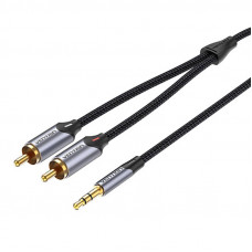 Vention Cable Audio 2xRCA to 3.5mm Vention BCNBI 3m (grey)