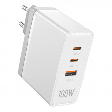 Vention Wall charger, Vention, FEGW0-EU, 2xUSB-C, USB- A, 100W/100W/30W, GaN (white)