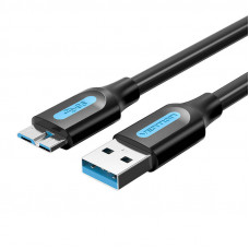 Vention USB 3.0 A to Micro-B cable Vention COPBD 2A 0.5m Black PVC