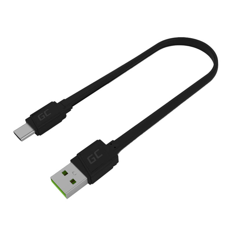 Green Cell Cable USB - USB-C Green Cell GCmatte, 25cm, with Ultra Charge, QC 3.0