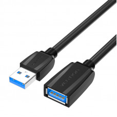 Vention Extension Cable USB 3.0 male USB to female USB Vention VAS-A45-B300 1m (Black)