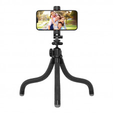 Apexel Octopus flexible tripod APEXEL APL-JJ025 with GoPro adapter (black)