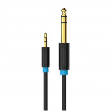 Vention Audio Cable TRS 3.5mm to 6.35mm Vention BABBH 2m, Black