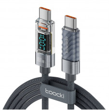 Toocki Charging Cable C-C, 1m, 100W (Grey)