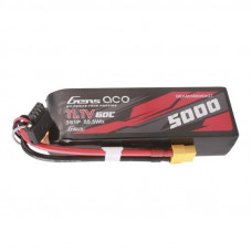 Gens Ace G-Tech 5000mAh 11.1V 60C 3S1P Short-Size Lipo With XT60 Plug