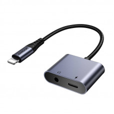 Joyroom 2-in-1 Audio adapter Joyroom SY-L01 Lightning to 3.5mm + Lightning (black)