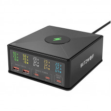 Blitzwolf Charger Blitzwolf 868H, 2xUSB-A, 3xUSB type-C, 160W (black)