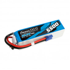 Gens Ace 5500mAh Lipo 22.2V 45C 6S1P Model Helicopter Batteries