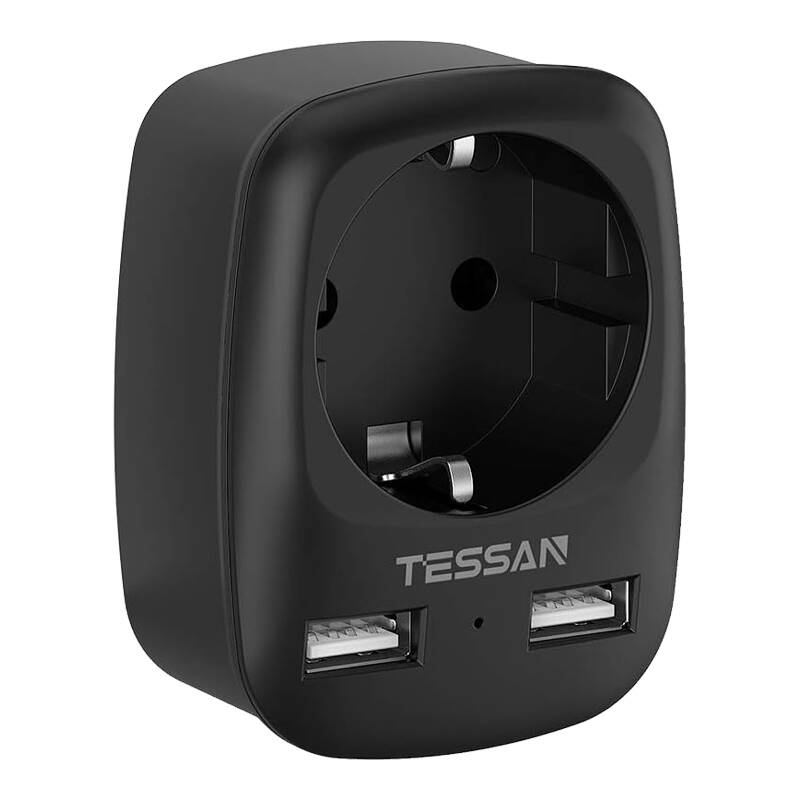 Tessan Travel adapter TS-611-DE-BK