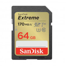 Sandisk  Memory card SANDISK EXTREME SDXC 64GB 170/80 MB/s UHS-I U3 (SDSDXV2-064G-GNCIN)