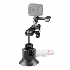 Puluz Glass car holder with Pump Suction Puluz for GOPRO Hero, DJI Osmo Action PU845B