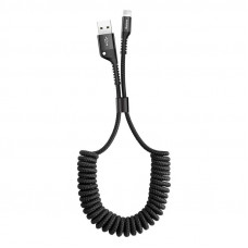 Baseus Lightning kabelis atsperes tipa ar spraudni USB2.0 , A - IP Lightning 1,0 m 2A, BASEUS