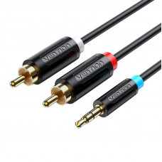 Vention Cable Audio 3.5mm to 2x RCA Vention BCLBG 1.5m Black