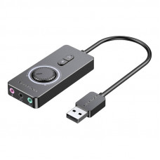 Vention External USB 2.0 audio card Vention CDRBF 1m (black)