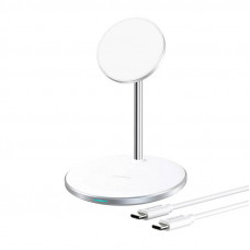 Choetech Wireless charger Choetech T581-F with stand (white)