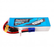 Gens Ace G-Tech 4000mAh 22.2V 45C 6S1P Lipo Battery Pack with EC5 plug