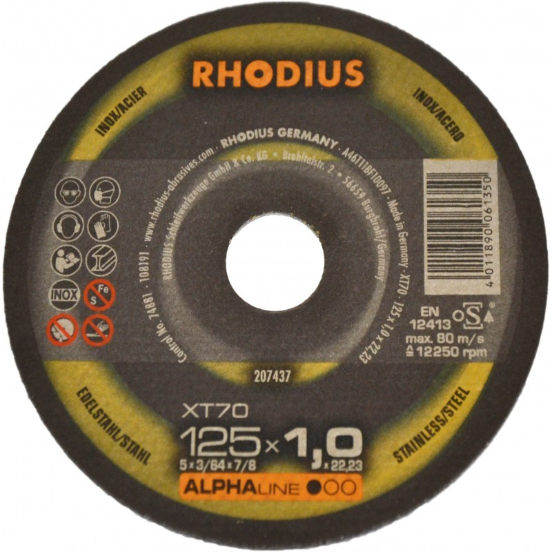 Rhodius Pjovimo diskas XT70 230x1,9x22,23 mm