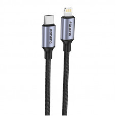 Foneng  Cable USB-C to Lightning Foneng X95 Metal Head Braided PD 20W 1.2m (gray)