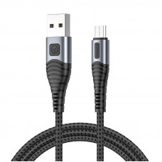 Vipfan USB to Micro USB cable VFAN X10, 3A, 1.2m, braided (black)