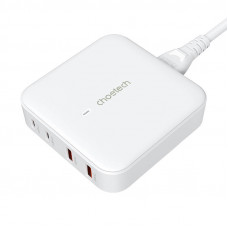 Choetech Deskop charger Choetech PD8008,  2x USB-C, 2x USB-A, GaN, 100W (white)