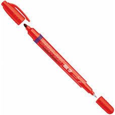 Markal Marķieris DURA-INK Dual Tip, 0.7 MM, sarkans