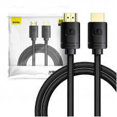 Baseus Kabelis HDMI-HDMI 3.0m (HDMI 2.1) melns 8K 60Hz, BASEUS