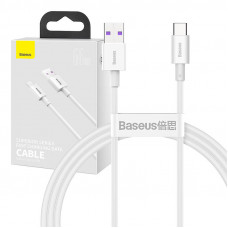 Baseus Kabelis USB2.0 A spraudnis - USB C spraudnis 66W 1,0m balts Superior series BASEUS