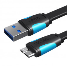 Vention Flat USB 3.0 A to Micro-B cable Vention VAS-A12-B100 1m Black