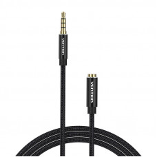 Vention Cable Audio TRRS 3.5mm Male to 3.5mm Female Vention BHCBG 1,5m Black