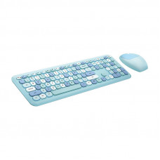 Mofii Wireless keyboard + mouse set MOFII 666 2.4G (Blue)