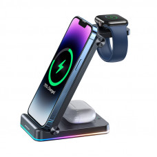 Joyroom 3in1 Wireless Charging Station Joyroom JR-WQN01 (black)