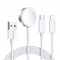 Joyroom Apple Watch Magnetic Charger Joyroom S-IW008 Lightning + USB-C 5V 1.2m (White)