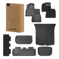 Baseus 9-Piece Floor Mat for Tesla Y Baseus T-Space Series (black velvet)