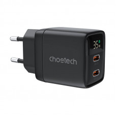 Choetech Wall charger GAN3 USB-C+C PD35W Choetech PD6051 (black)