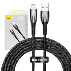 Baseus USB cable for Lightning Baseus Glimmer Series, 2.4A, 2m (Black)