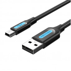 Vention USB 2.0 A to Mini-B cable Vention COMBD 0.5m Black PVC