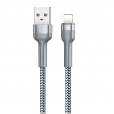 Remax Cable USB Lightning Remax Jany Alloy, 1m, 2.4A (silver)