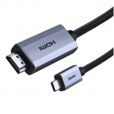 Baseus Cable HDMI 2.0 Plug - USB C Plug 4K 60Hz 1.0m, Black