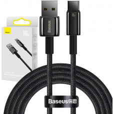 Baseus Tungsten Gold Cable USB to USB-C, 100W, 2m (black)