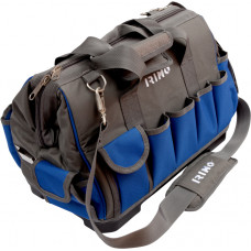 Irimo Tool bag with zip, 10 external and 14 internal pouches, 420x240x300mm, hard bottom