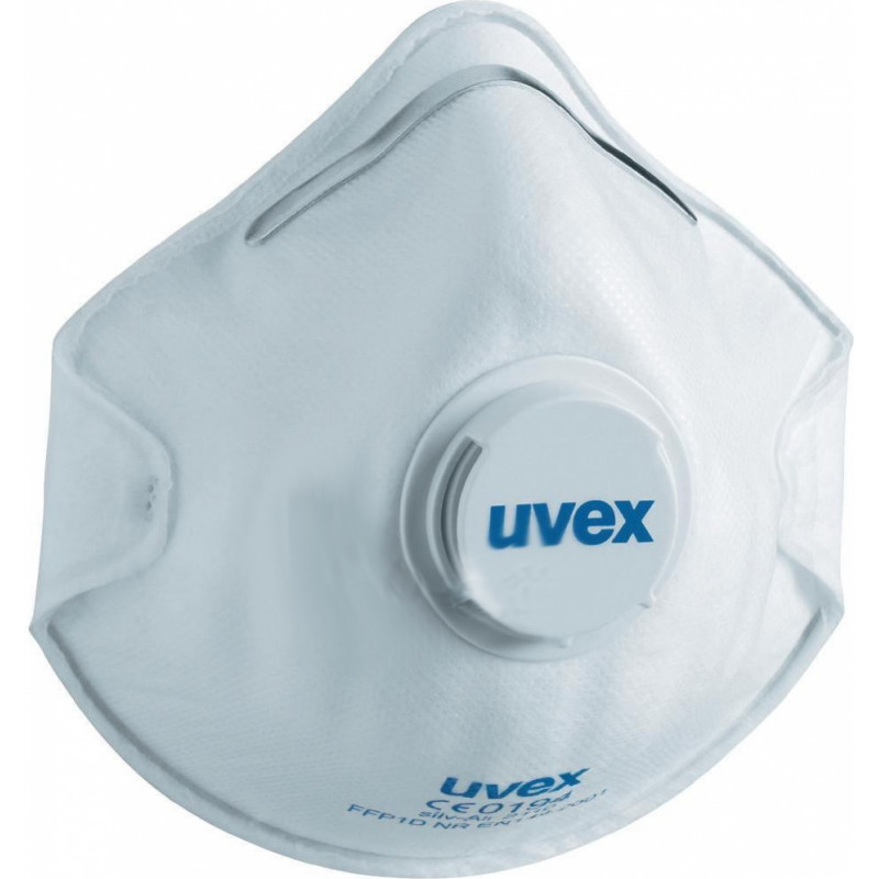 Uvex respirātors Silv-Air Classic 2110, FFP1, ar vārstu, balts, 1 gab / 15 gab kastē