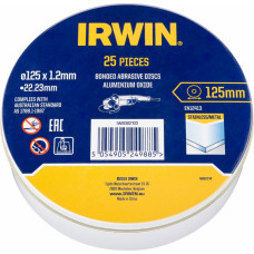 Irwin Metāla griezējdisks 125x1.2x22.2, 25 gab. iepakoju