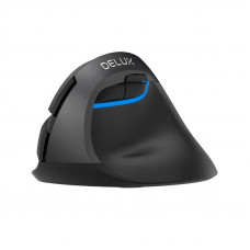 Delux Wireless Vertical Mouse Delux M618Mini DB BT+2.4G 2400DPI (black)